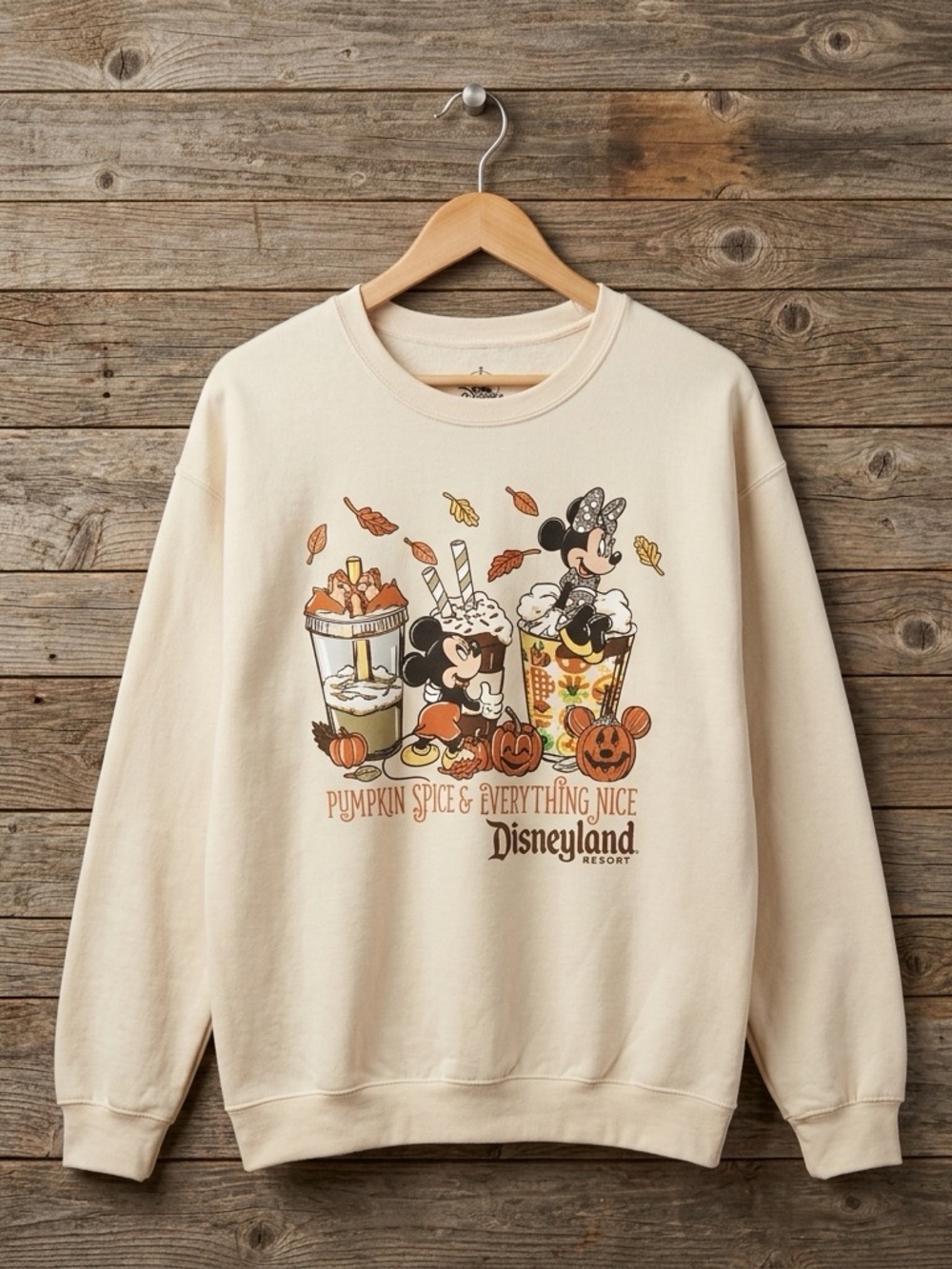 Disneyland Resort ~ Halloween ~ Pumpkin Spice & Everything Nice ~ Sweatshirt M-L - Picture 2 of 16